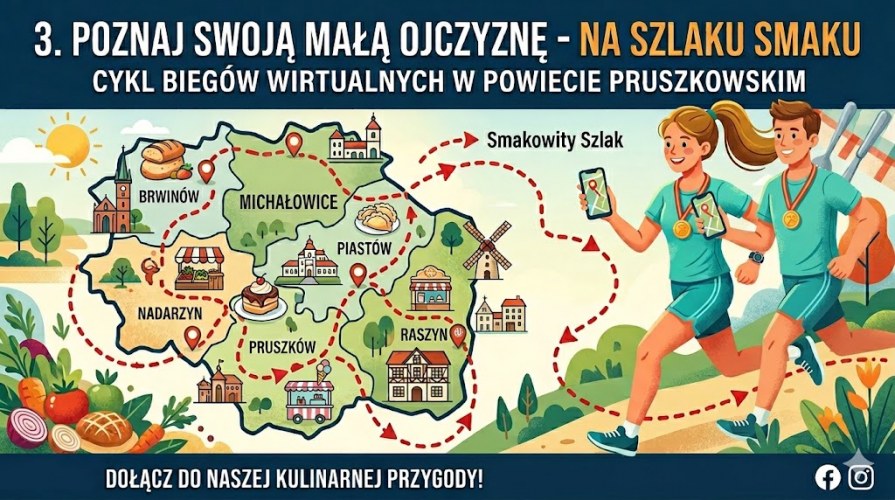Cykl biegów wirtualnych "Poznaj swoją małą ojczyznę"