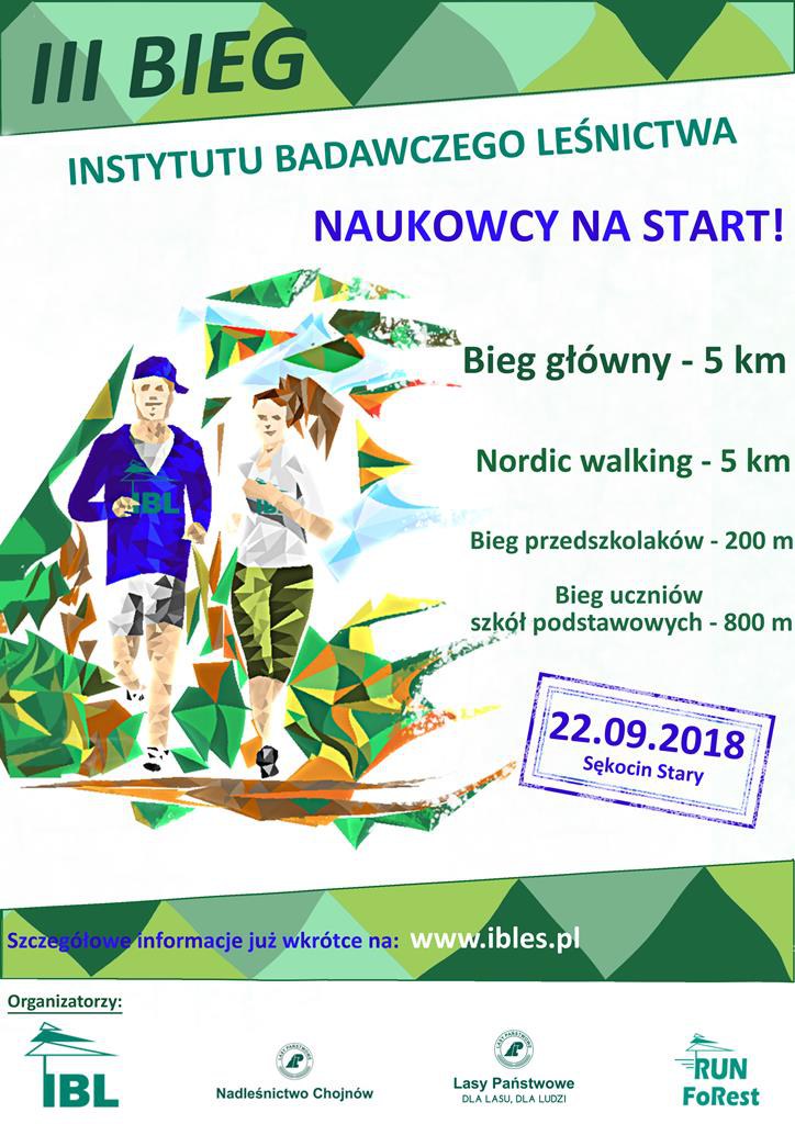 III Bieg Instytutu Badawczego Leśnictwa „Naukowcy na start” (marsz nordic walking)
