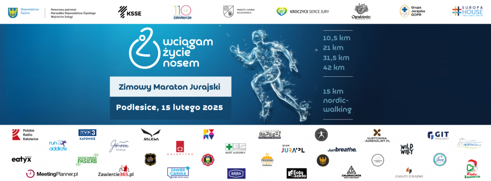 Zimowy Maraton Jurajski "Wciągam życie nosem" 